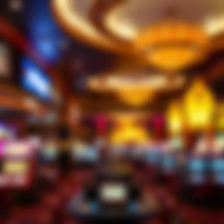 Interior view of Winstar Casino showcasing gaming areas and ambiance